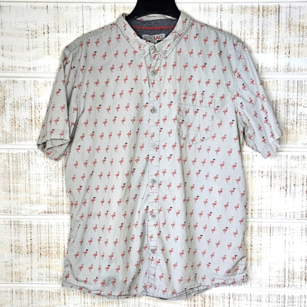 Silverlake Flamingo Sunglasses Button Down‎ Shirt